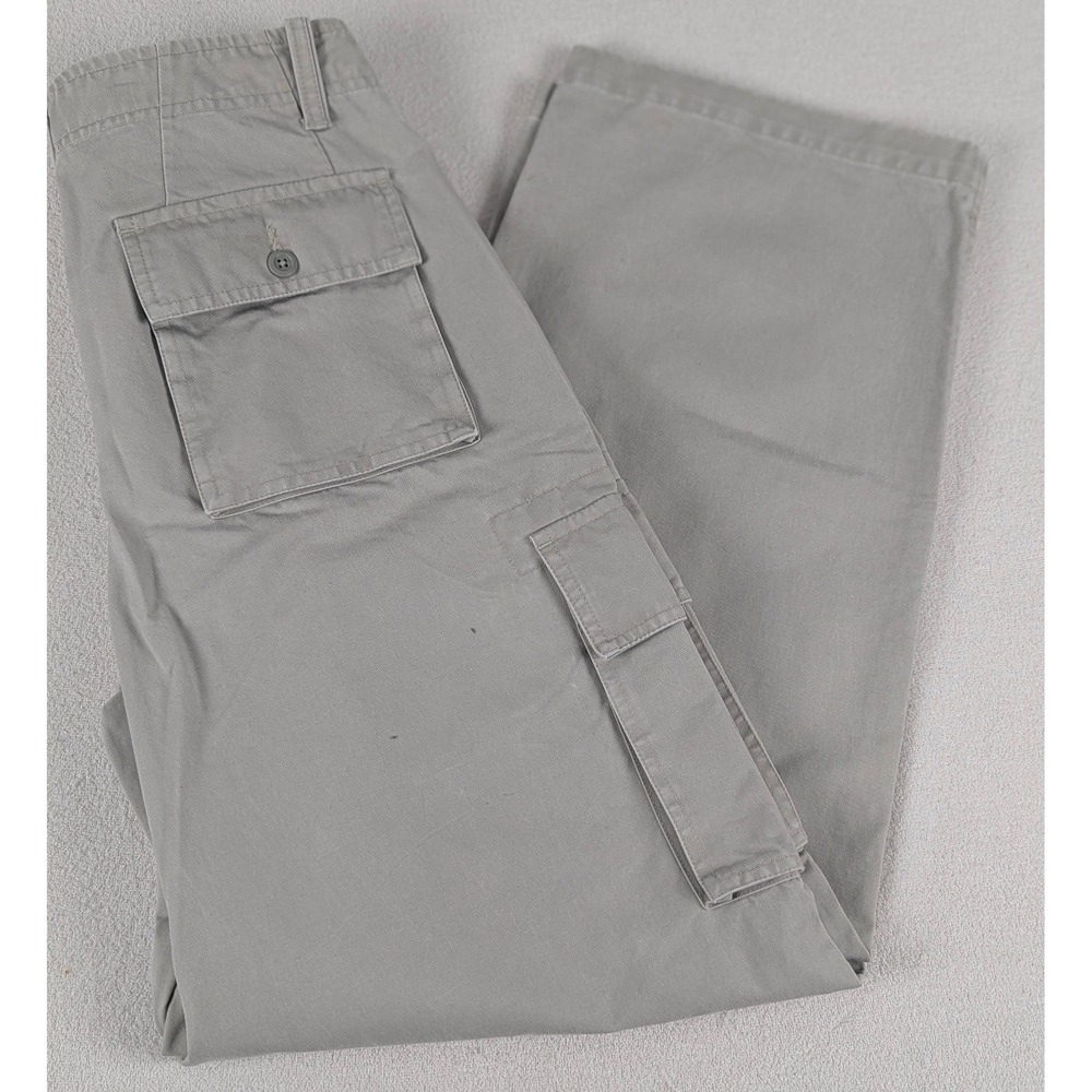 VTG GAP Standard Cargo Khaki Pants‎ Mens 30x30 Relaxed Fit Cotton Canvas Casual